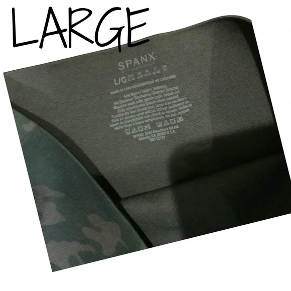 SPANX Look At Me Now Seamless Camo Leggings High Waisted Tummy Control NWOT - Picture 3 of 3